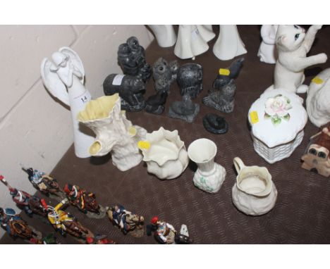 Five items of Belleek porcelain