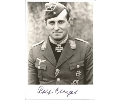 Rolf Pingel KC signed black and white 6x4 black and white portrait photo. Good Condition. All signed pieces come with a Certi