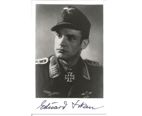 Eduard Isken signed 6x4 black and white portrait photo. Good Condition. All signed pieces come with a Certificate of Authenti
