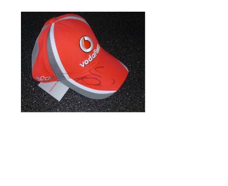 Jenson Button signed motor racing cap F1. Good Condition. All signed pieces come with a Certificate of Authenticity. We combi