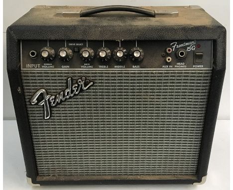 A Fender Frontman 15G guitar amplifier