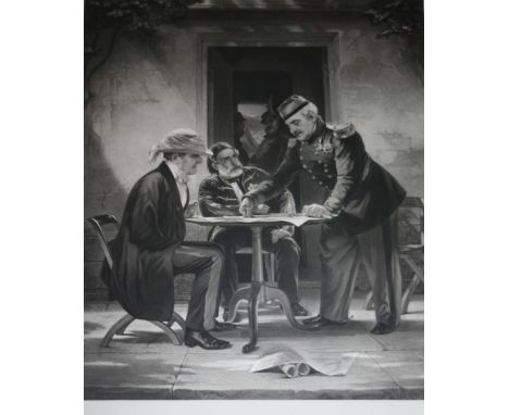 AFTER AUGUSTUS LEOPOLD EGG, RA (1816-1863) THE COUNCIL OF WAR IN THE CRIMEA: LORD RAGLAN, OMAR PASHA AND MARECHAL PELISSIER M
