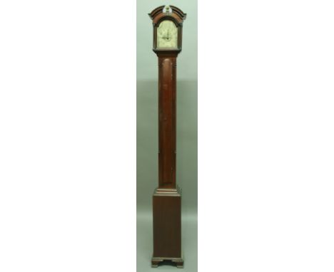 A THOMAS SUTTON OF MAIDSTONE LANTERN ALARM CLOCK, the 6" silvered dial with central alarm dial and pierced hands beneath an i