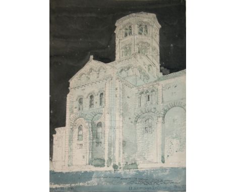 J. ATWOOD SLATER (Fl.1883-1906) A FOLIO OF ARCHITECTURAL DRAWINGS AND WATERCOLOURS, PRINCIPALLY ECCLESIASTICAL SUBJECTS To in