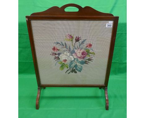 Tapestry firescreenW 59cm H 79cm