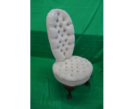 Button back nursing chair