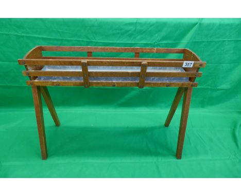 Oak plant trough