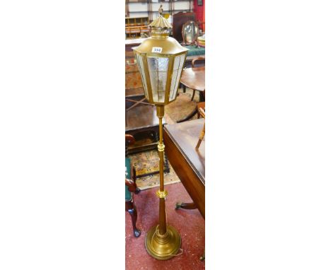 Brass adjustable indoor lamp post floor lamp