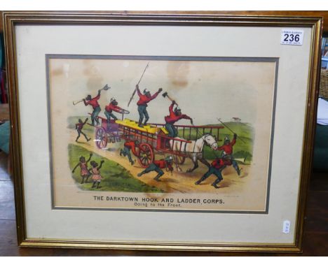 Original American Fire Brigade print