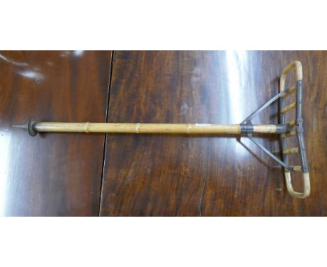 Antique bamboo shooting stick