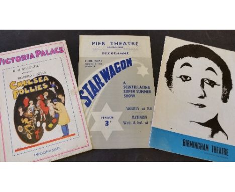 THEATRE PROGRAMMES, selection, 1940's onwards, inc. variety, revue, summer shows; London and provincial, Birmingham, Blackpoo