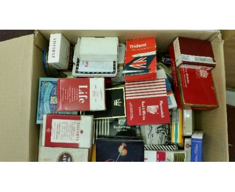 CIGARETTE PACKETS, selection, inc. complete packets, tins, paper pouches, a few trimmed panels; Sobraine, St Michel, Lasso, T