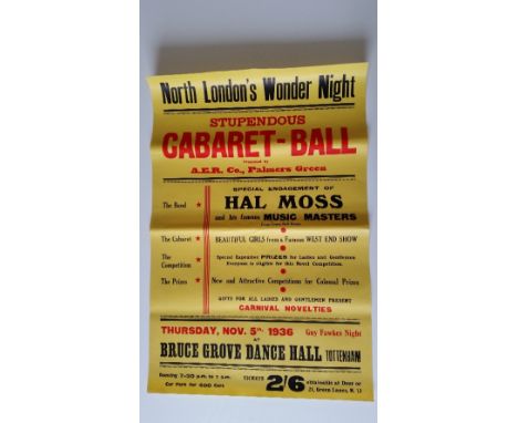 THEATRE POSTERS, 1930's-40's, Musical Hall & Variety selection, inc. Tottenham - North London's Wonder Night 1936 (two sizes)