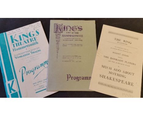 THEATRE PROGRAMMES, mainly London selection, 1930s-50s, inc. concerts, plays, musicals; Phoenix, St James, Whitehall, His Maj
