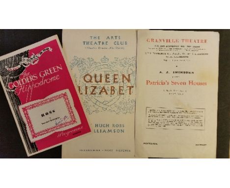 THEATRE PROGRAMMES, pre-1960, a few pre-WWII, inc. Theatre Royal Bristol, Brighton, Palace Court Bournemouth, Opera House Man