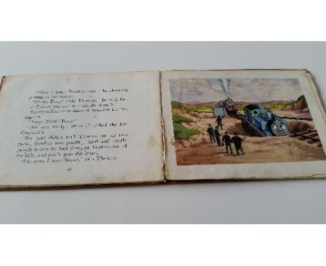 CHILDRENS BOOK, hardback edition of Gordon The Big Engine by The Rev W Awdry, with brown boards and gold titles (stained), sl