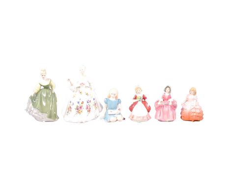 Eleven assorted Royal Doulton figurines, to include Alice NN2158, Diana HN 2468, Country Lass HN1981, Fair Lady HN2193, and a