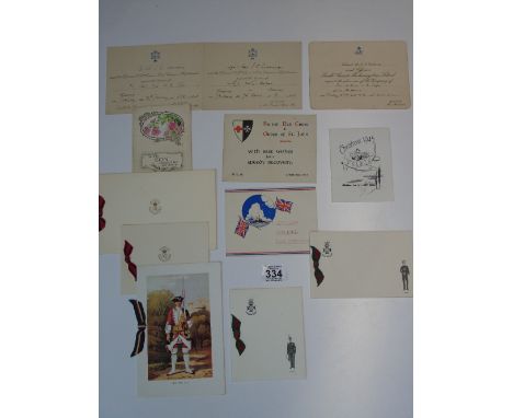 ARMY REGIMENTAL INVITATIONS AND CARDS