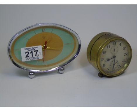 ZENITH WATCH CO SWISS MADE CLOCK + 1 OTHER