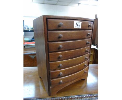 X 7 DRAWER BOW FRONTED CHEST