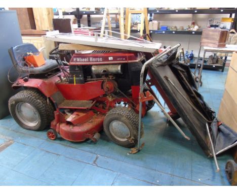 WHEEL HORSE 417A TRACTOR-BARN FIND + ACCESSORIES