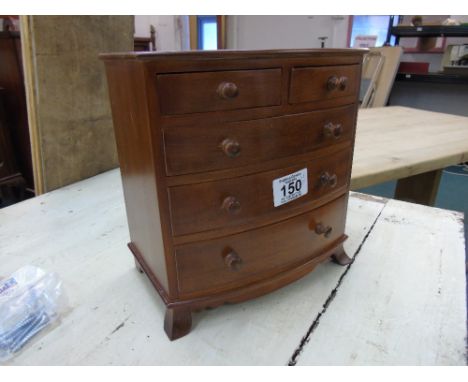 X 5 DRAWER BOW FRONTED CHEST