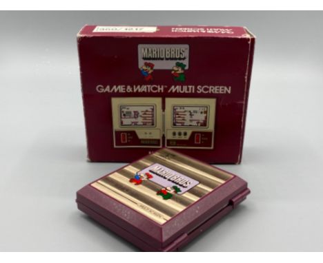 Nintendo Mario Bros Game&amp;watch Multi screen portable game with original box, collectors item