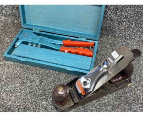 Vintage Stanley plane &amp; Pop Rivet kit - boxed