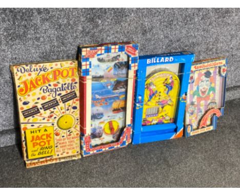 4x boxed novelty bagatelle games