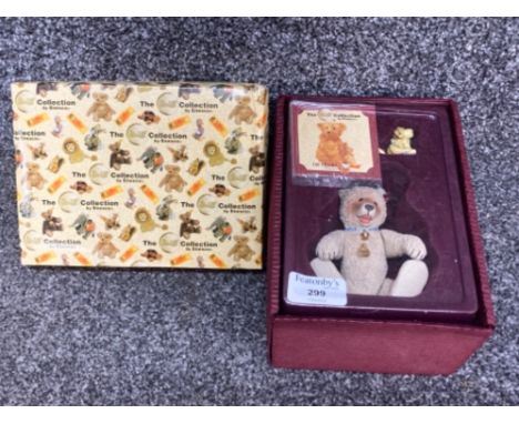The Steiff Collection by Enesco resin teddy and dog, boxed