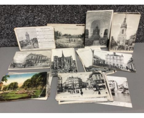 Fifty vintage/antique postcards mainly First World War