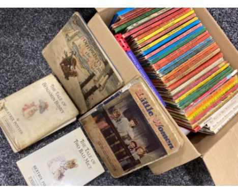 Box containing 42 vintage children's books mainly Ladybird