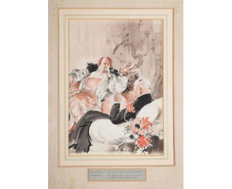 
	
		λ&nbsp;Bert Thomas (British 1883-1966)
		How we change as we grow older
		Watercolour
		Signed (lower centre), inscribed