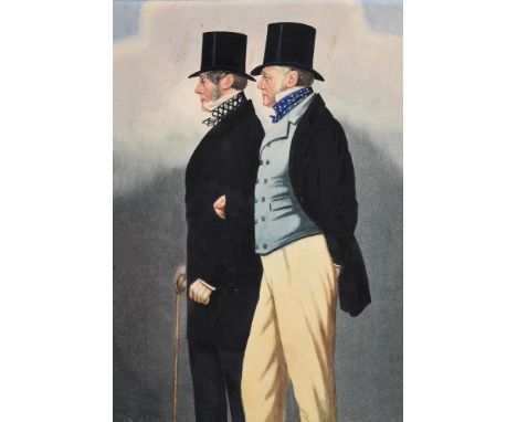 
	
		Richard Dighton (British 1795-1880)
		Portrait of Admiral Rous and Mr Payne
		Watercolour
		20 x 14cm (7¾ x 5½ in.)
		To