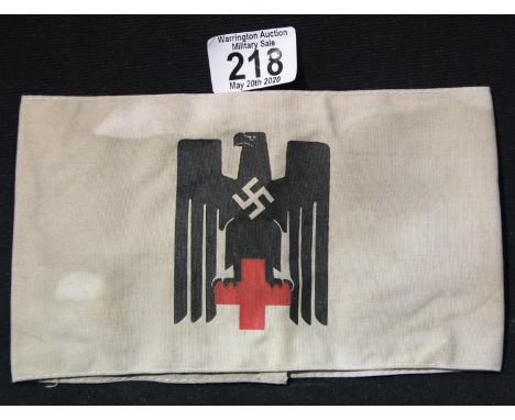 WWII German style Red Cross armband. P&amp;P Group 1 (£14+VAT for the first lot and £1+VAT for subsequent lots) 