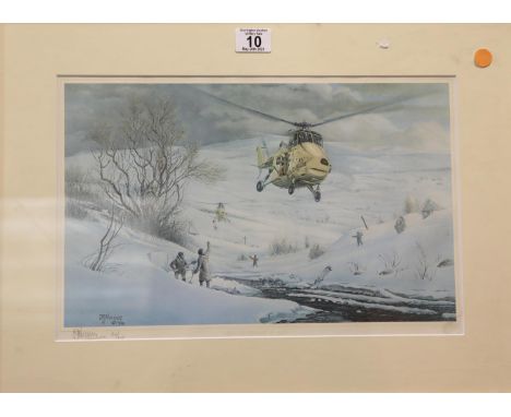 JG Norriss limited edition print 80/200, After the Blizzard of 1978, 25 x 40 cm. P&amp;P Group 3 (£25+VAT for the first lot a