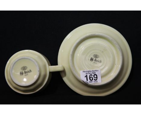WWII German style Waffen SS cup and saucer dated 1944. P&amp;P Group 1 (£14+VAT for the first lot and £1+VAT for subsequent l