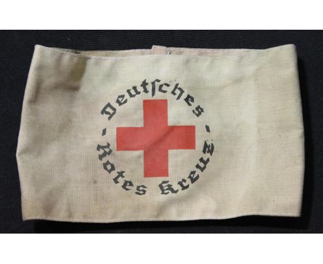 WWII German style Red Cross armband. P&amp;P Group 1 (£14+VAT for the first lot and £1+VAT for subsequent lots) 