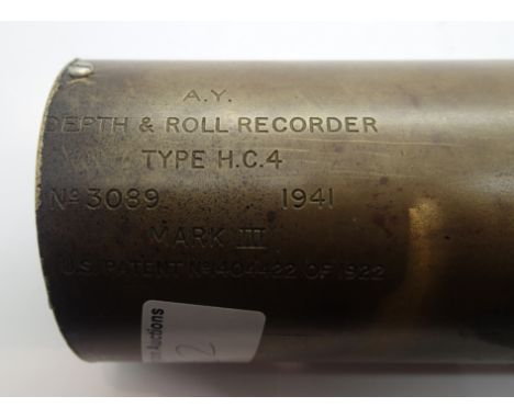 Depth and roll recorder type H.C.4. P&amp;P Group 2 (£18+VAT for the first lot and £1+VAT for subsequent lots)