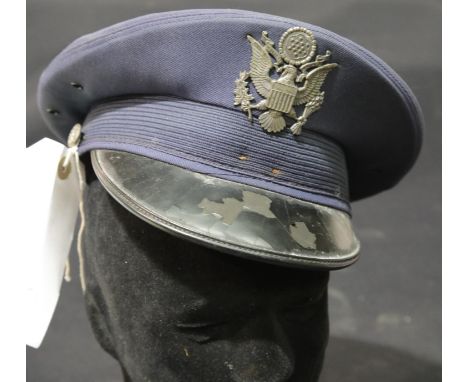 American military visor cap by Bancroft Mass. P&amp;P Group 2 (£18+VAT for the first lot and £2+VAT for subsequent lots) 