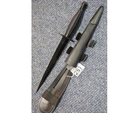 Current day issue British Commando dagger, marked with a broad arrow, made in Sheffield, England. P&amp;P Group 2 (£18+VAT fo