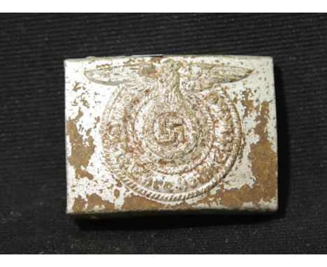 German WWII style SS belt buckle. P&amp;P Group 1 (£14+VAT for the first lot and £1+VAT for subsequent lots) 