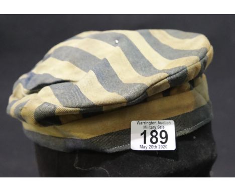 German WWII style concentration camp cap. P&amp;P Group 2 (£18+VAT for the first lot and £2+VAT for subsequent lots) 