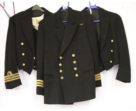 Royal Navy captain's jacket and two dress jackets. P&amp;P Group 3 (£25+VAT for the first lot and £5+VAT for subsequent lots)