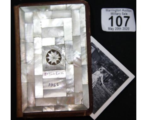 Bethlehem 1942 Bible with inscription from Sgt CW Mucklow, C Company 2 of 2 Australian Pioneer Battalion. P&amp;P Group 1 (£1