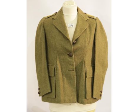 A WWI ladies tunic badged for the ''FANAC'' - thought to be the First Aid Nursing & Ambulance Corps, named to Miss Merle Tott