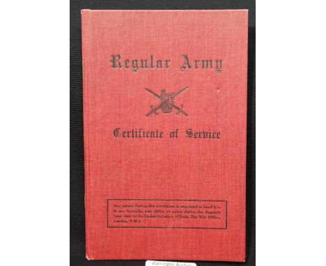 WWII British Army certificate of service book for Stuart Shawling-Watson, Royal Engineers (ex-RAF). P&amp;P Group 1 (£14+VAT 