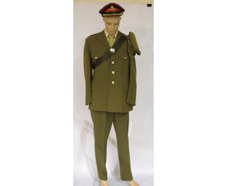 Sold on behalf of Help for Heroes - 1960's Royal Artillery uniform with two caps and Sam Browne. P&amp;P Group 3 (£25+VAT for
