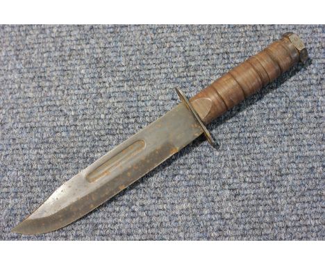 American M-1 fighting knife, stamped with broad arrow 244. P&amp;P Group 2 (£18+VAT for the first lot and £2+VAT for subseque