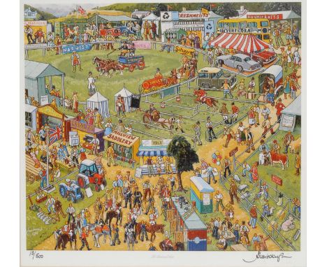 Joe Scarborough, after   The Bakewell Show, coloured print,  signed to margin, 13/500. 51cm  x 56cm 
